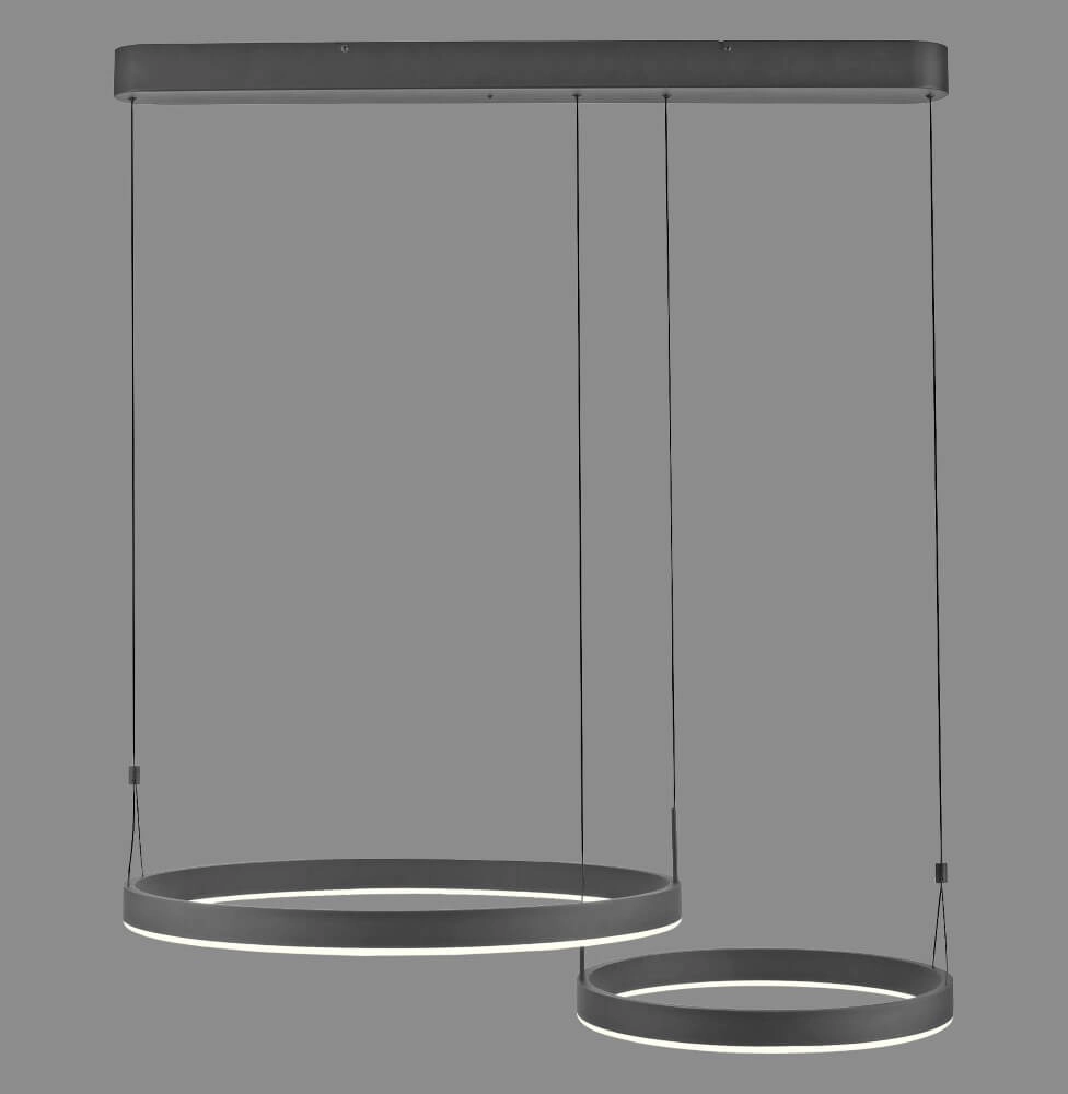 Lampe suspendue design Esko noir Paul Neuhaus 4012248384565