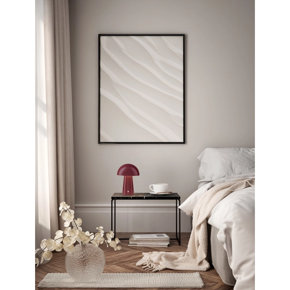 Lampe de table rechargeable Ande Rouge bordeaux Lyora 5212017472137