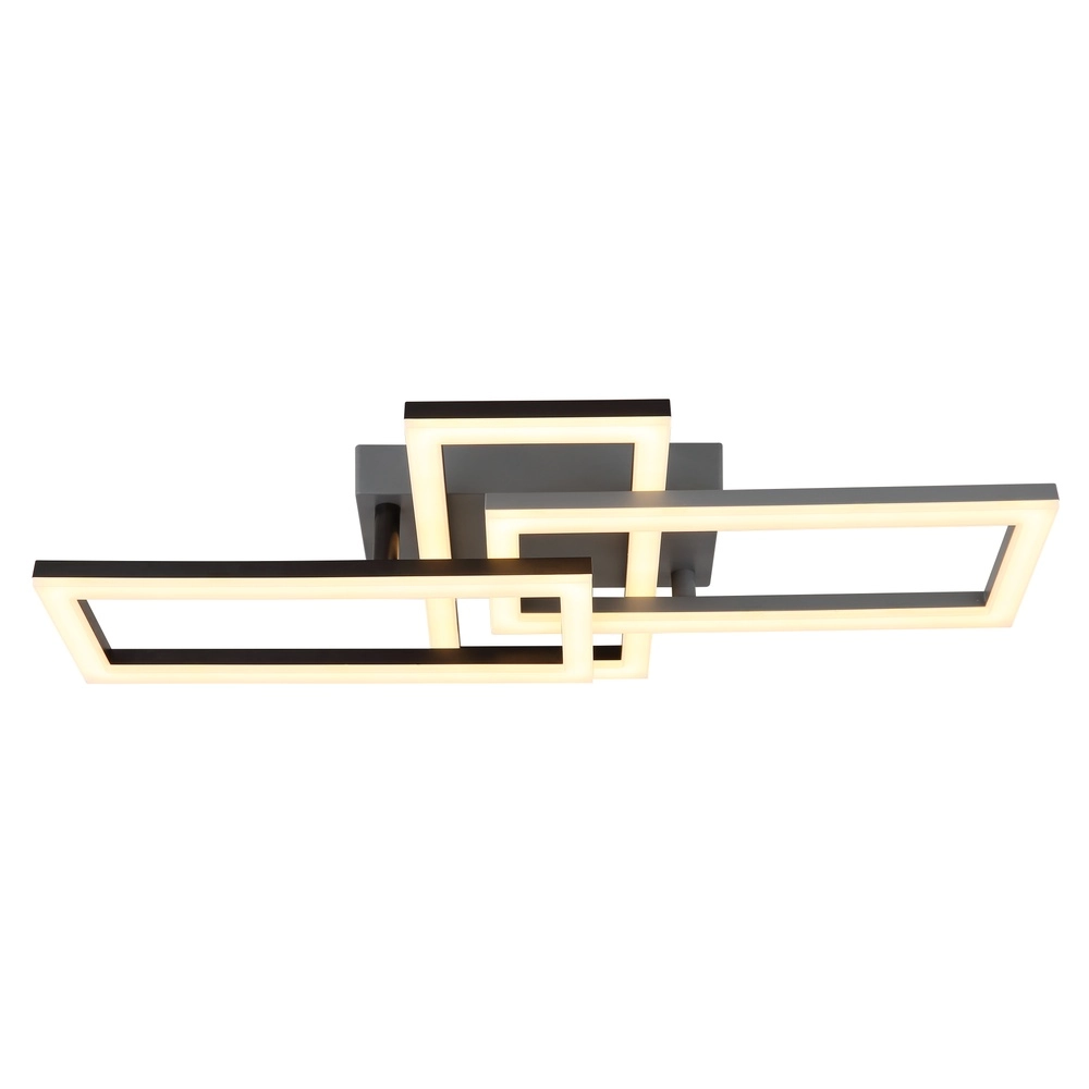 Lampe de plafond à design noir Sapena 61,4 x 34,1 cm Globo 9007371456390