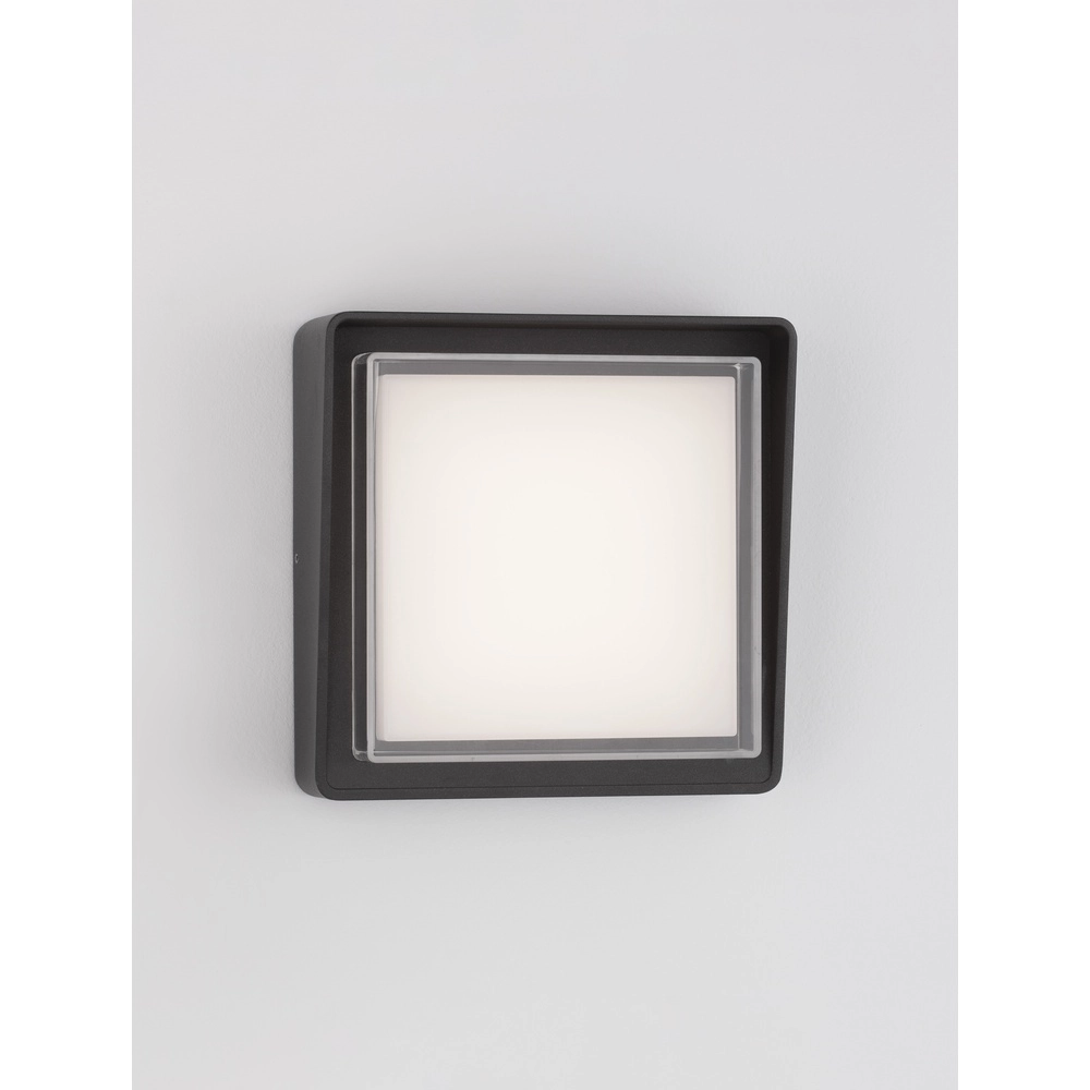 Applique murale carrée Cape anthracite