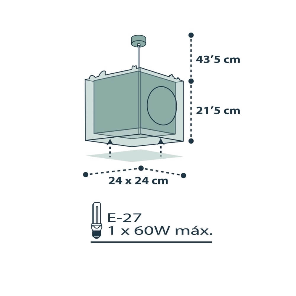 Lampe suspendue chambre d'enfant The Pirates Dalber 8420406745527