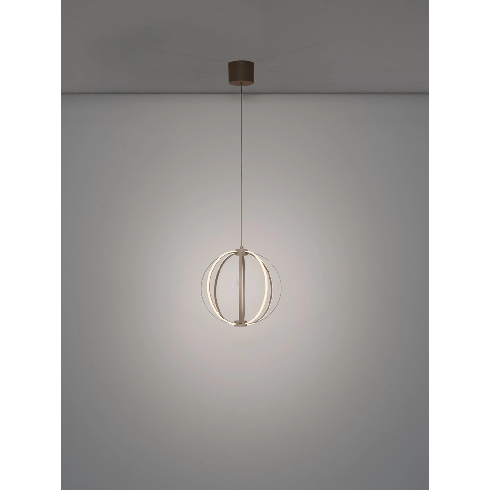 Lampe suspendue Brea beige Ø 30cm Lyora 5212017494382