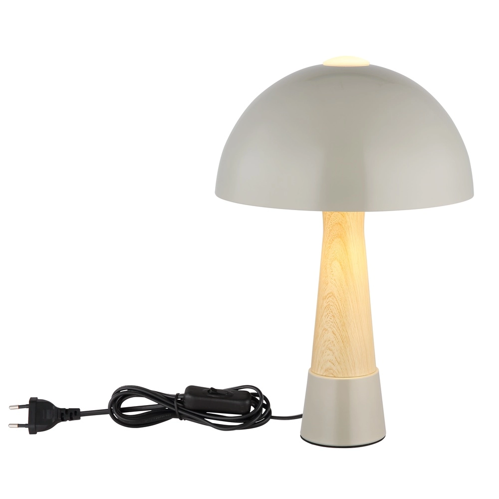 Lampe de table unique Paulin Ø 25cm gris Globo 9007371510801