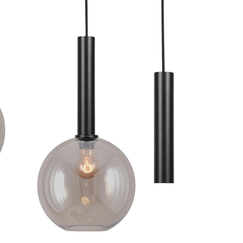 Lampe suspendue pour salle à manger Bella 2 avec lunettes et pendentifs Masterlight 8718121340760