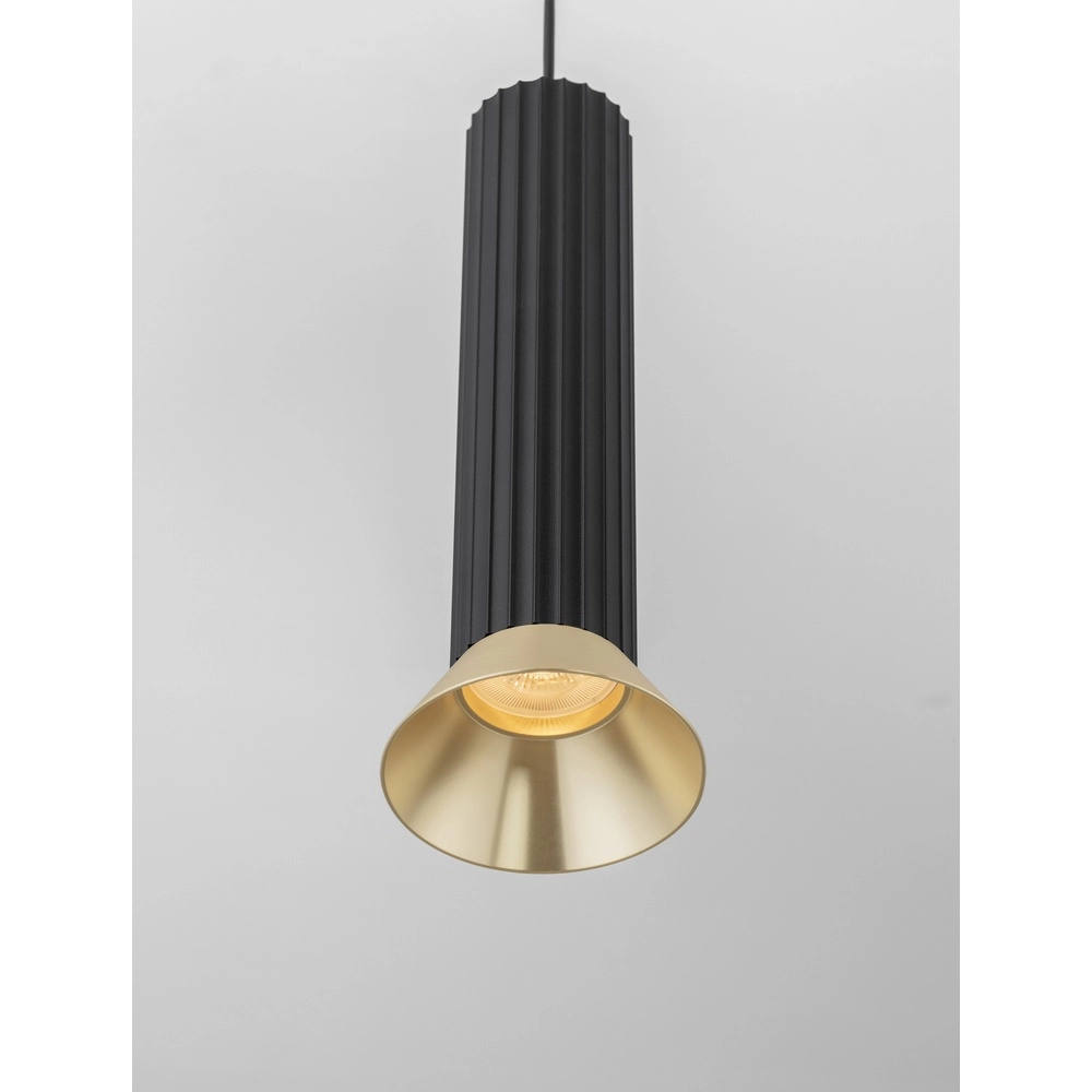 Suspension Luvia noir avec or Lyora 5212017475572