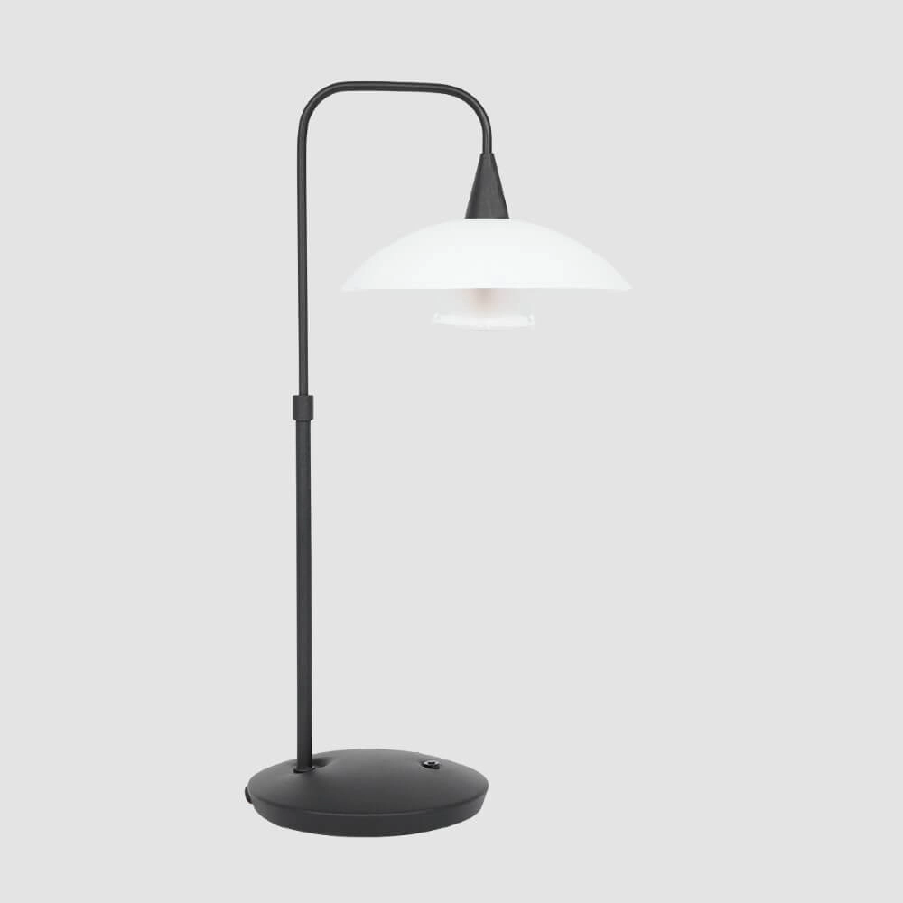 Lampe de table Tallerken noir avec du blanc Steinhauer 8712746133585