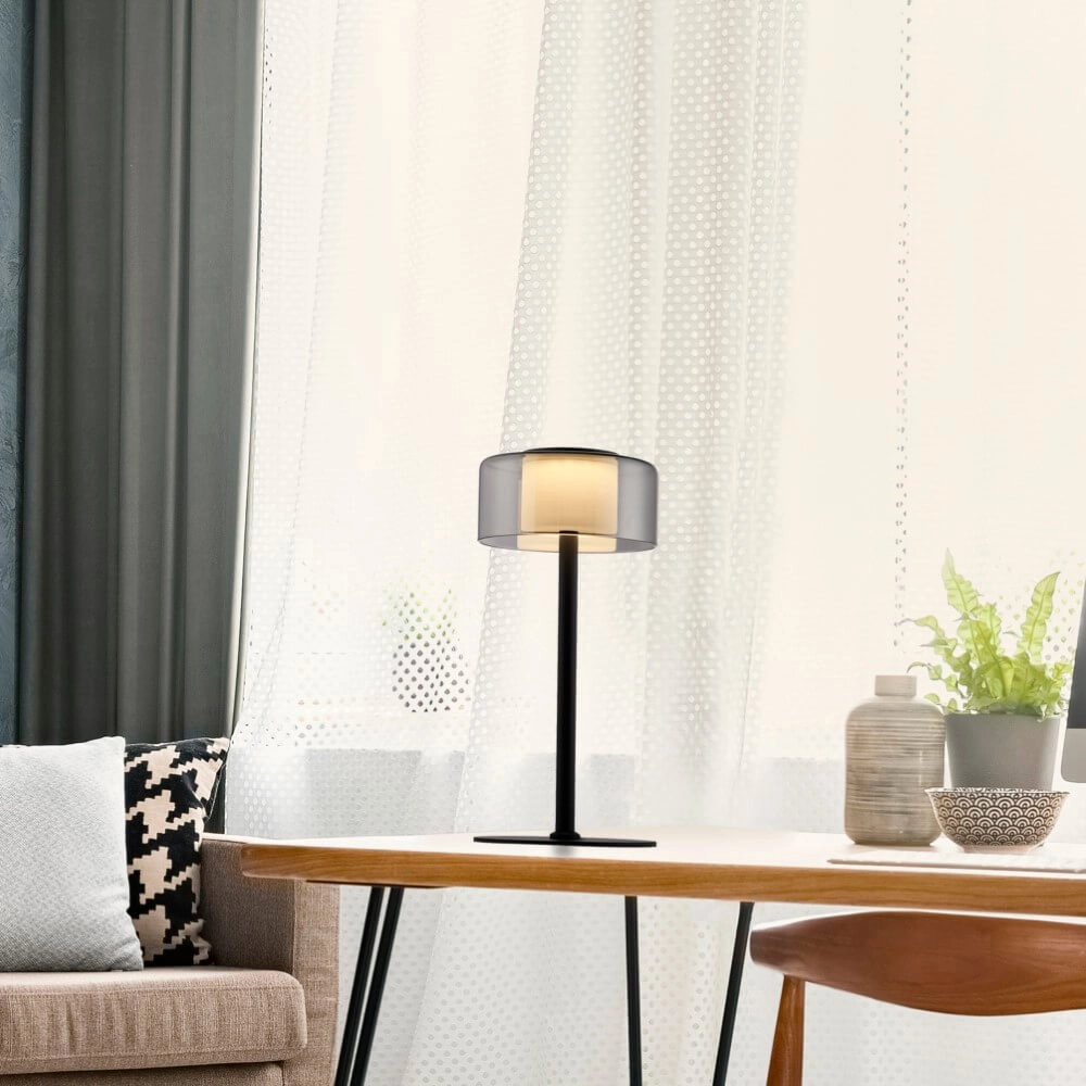 Lampe de table noire Rika Paul Neuhaus 4012248385227