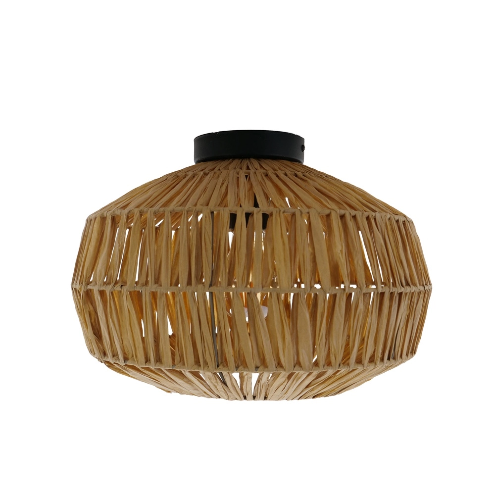 Plafonnier en rotin Sheldon Ø 38cm Eglo 9008606359776