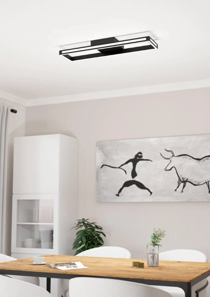 Plafonnier design Salvilanas-Z noir Eglo 9002759996796