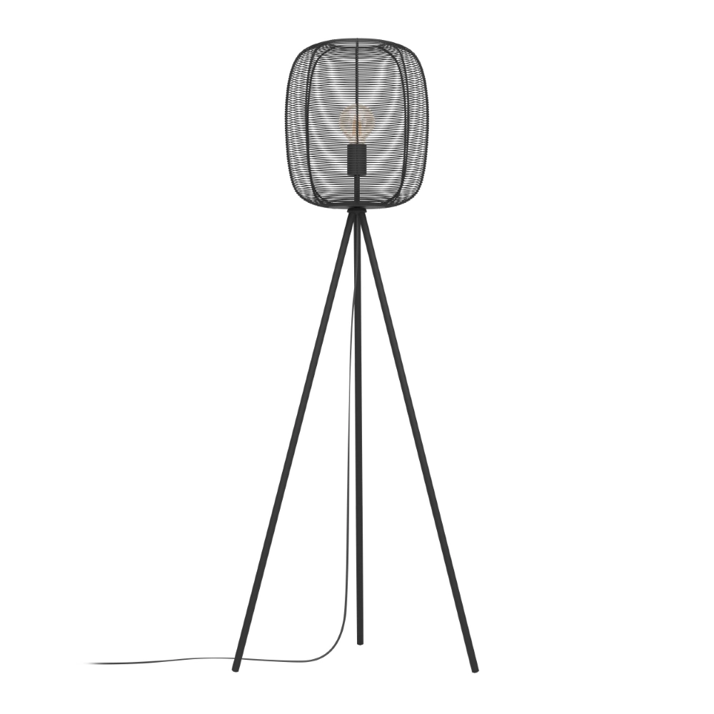 Lampadaire trépied noir Rinroe Ø 32,5 cm