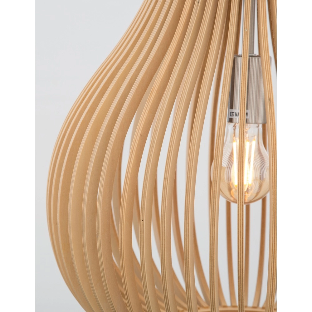 Suspension moderne Soho bois Ø 38cm Lyora 5212017424938
