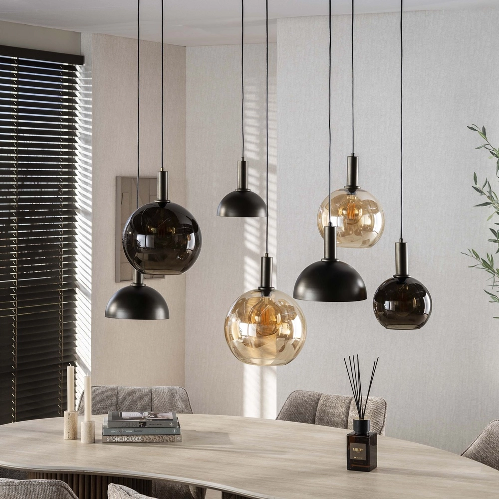 Lampe suspendue Cluster avec des cagoules mixtes Lyora 8716803511750