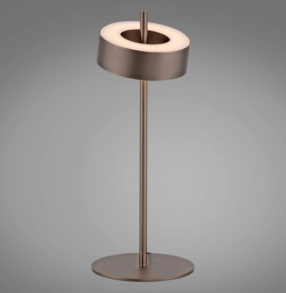 Lampe de table marron Q-Rotate conception Paul Neuhaus 4012248383216