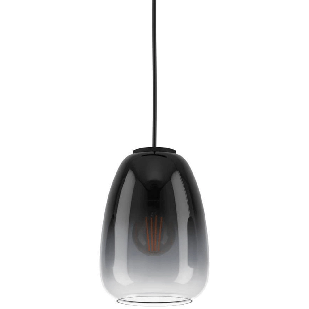 Lampe suspendue pour salle à manger Aguilares avec du verre Eglo 9008606235551
