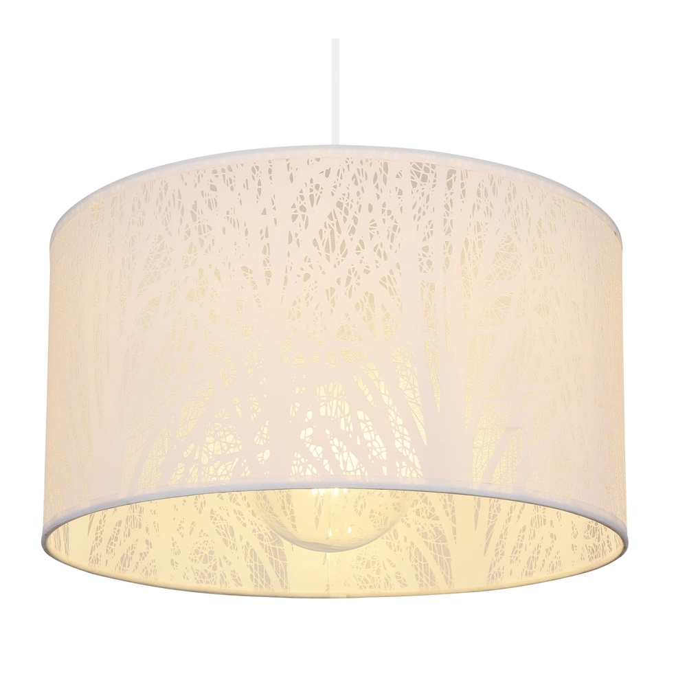 Lampe pendante blanche Pinni Ø 38cm noir Globo 9007371400256