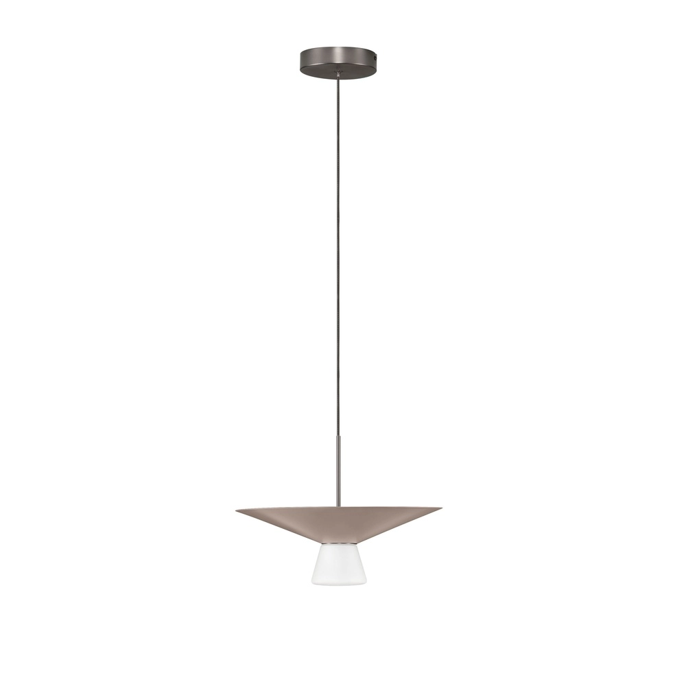 Lampe pendante de conception Baris blanc avec gris et brun Ø 38 cm Lyora 5212017495297