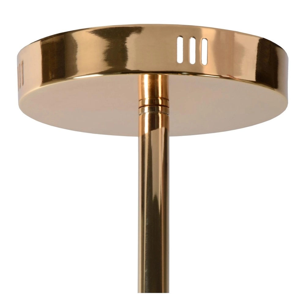 Lampe suspendue à 6 lampes Alara Or avec boules de fumée Lucide 5411212461025