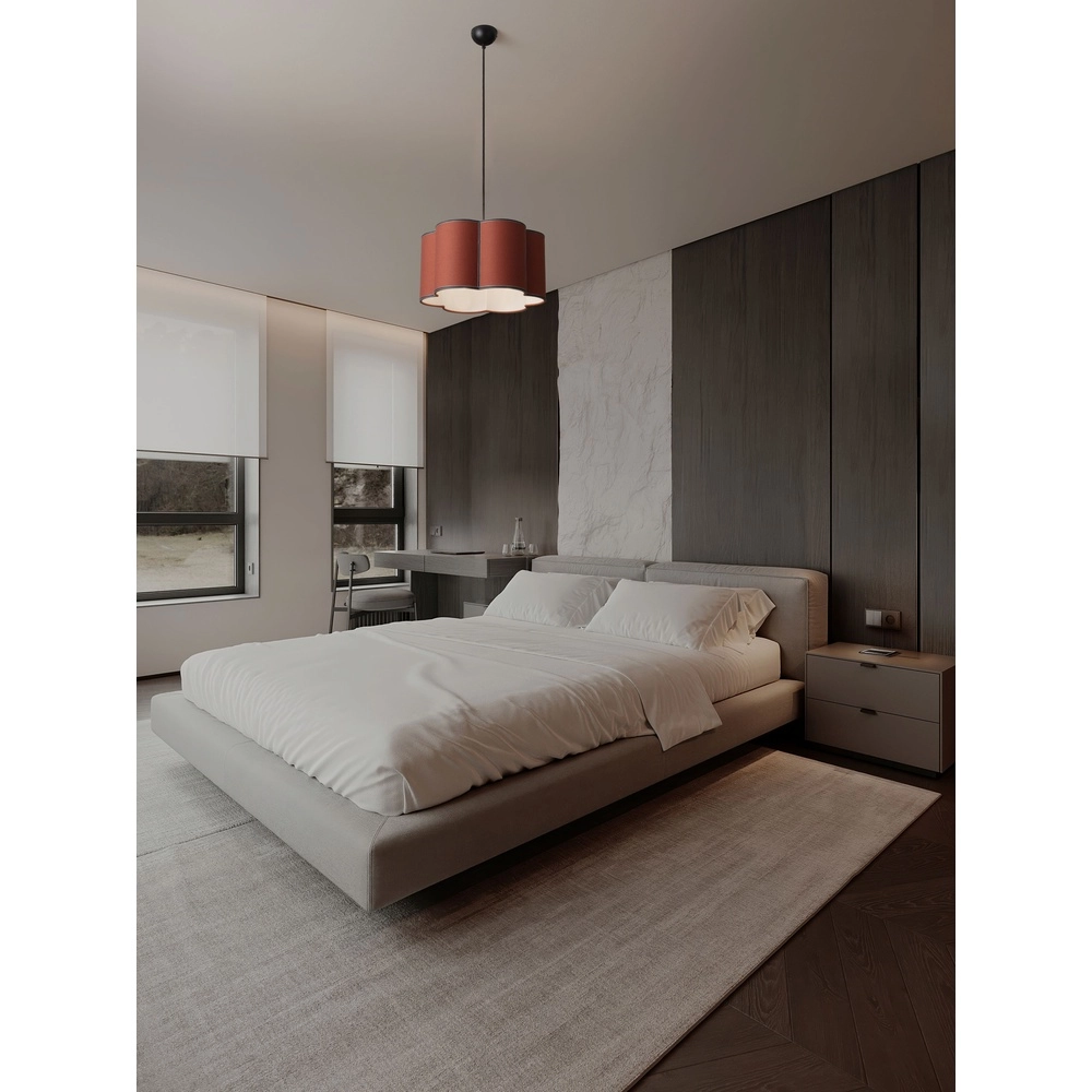 Lampe suspendue Bloosy Rouge