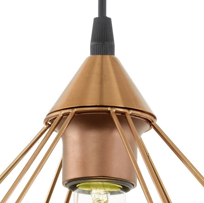 Lampe à suspension Tarbes 32cm cuivre Eglo 9002759941949