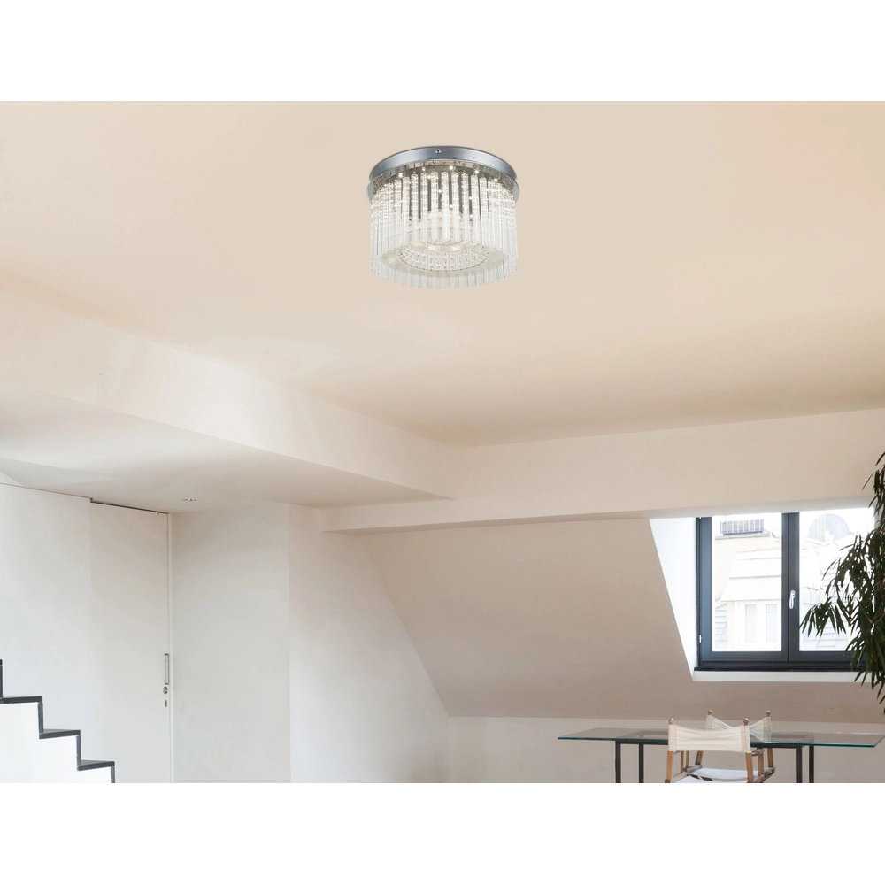 Lampe de plafond Joyce Chrome Globo 9007371316489