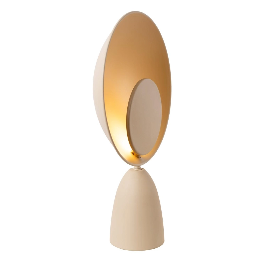 Lampe de table de conception Castamar Ø 25,5 cm brun sable Lucide 5411212345844