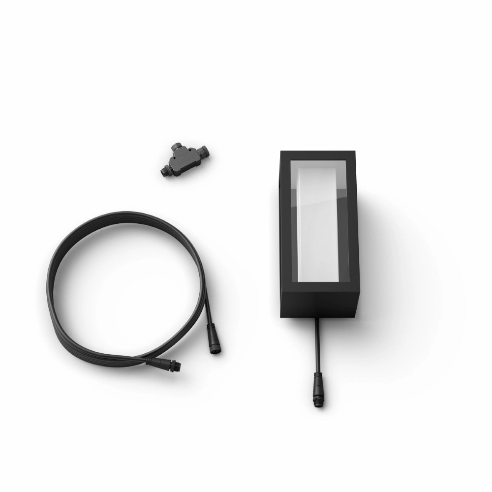 Applique carrée Hue Impress 24 volts noir Philips 8718696174333