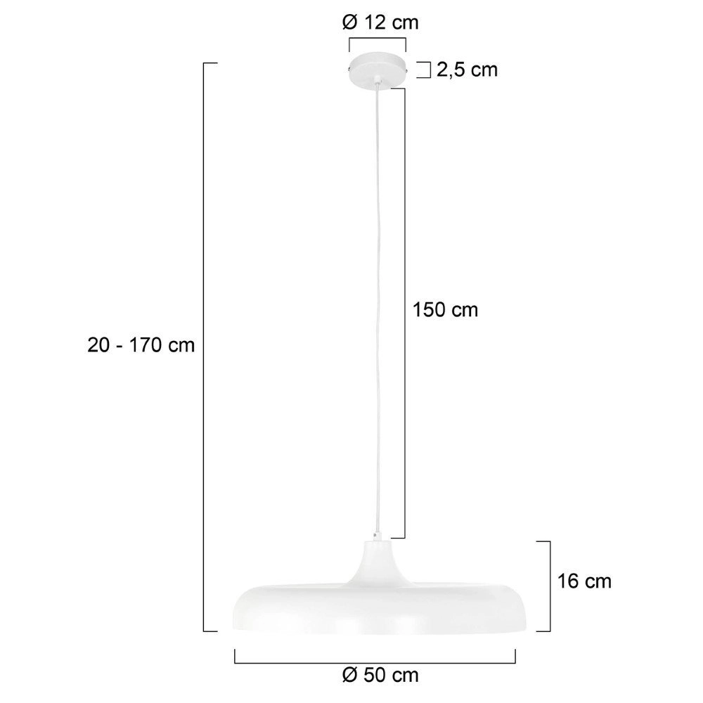 Lampe suspendue Krisip Ø 50 cm Steinhauer 8712746132557