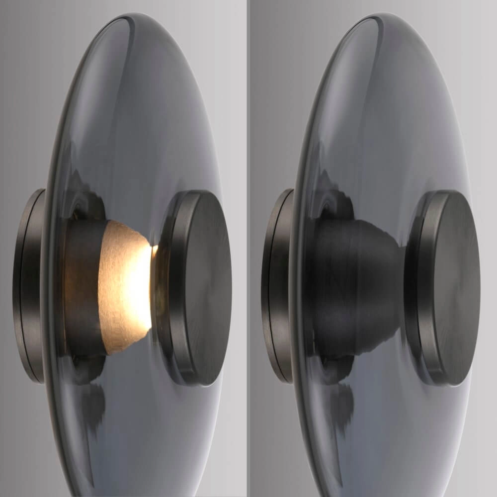 Applique design Pure Vitrum gris Paul Neuhaus 4012248382622