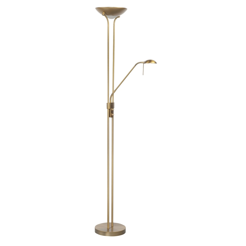 Lampe de lecture classique Luna bronze cuivré Ø 26cm