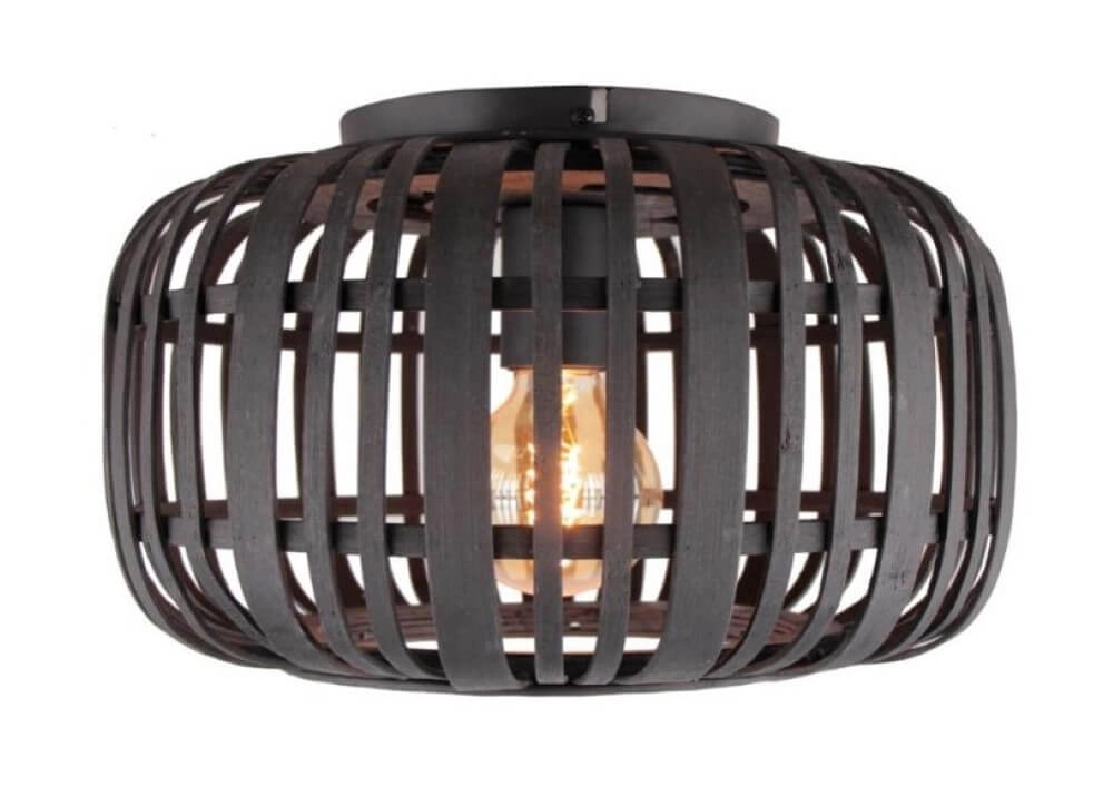 Plafonnier Woodrow 32 cm noir