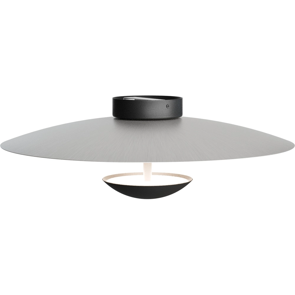 Lampe de plafond 16 cm Scala Ø 45cm noir avec du nickel Masterlight 8718121397436