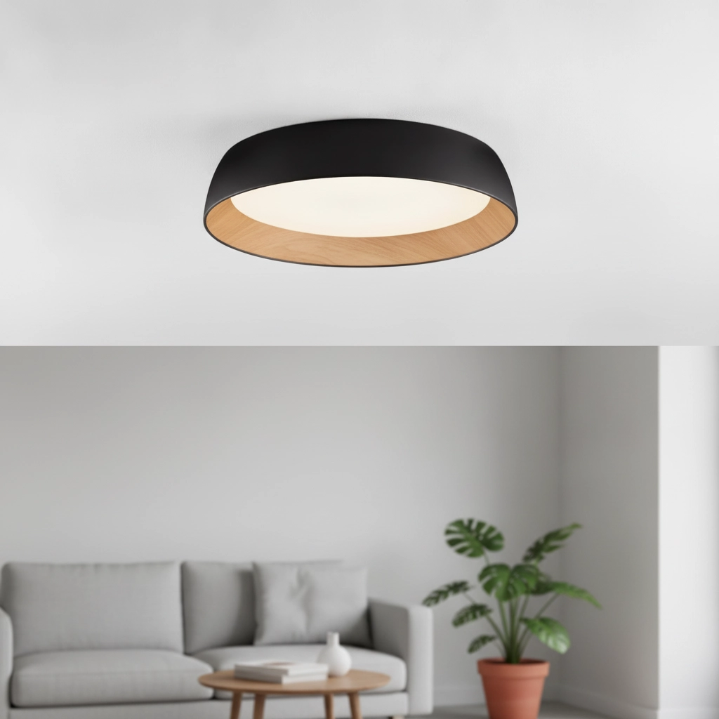 Plafonnier Sigi  Ø 60cm noir