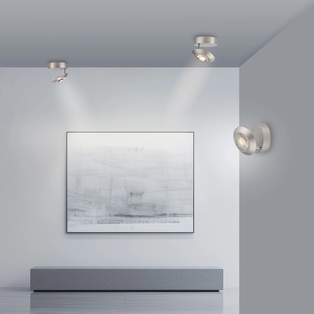 Spot LED au plafond Pure Oculis Gris diamant Paul Neuhaus 4012248397060