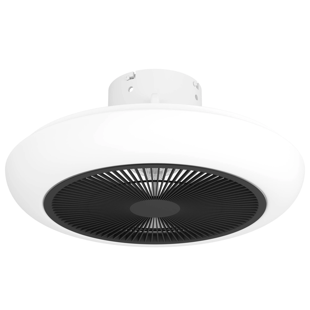 Ventilateur de plafond design Sayulita blanc avec noir