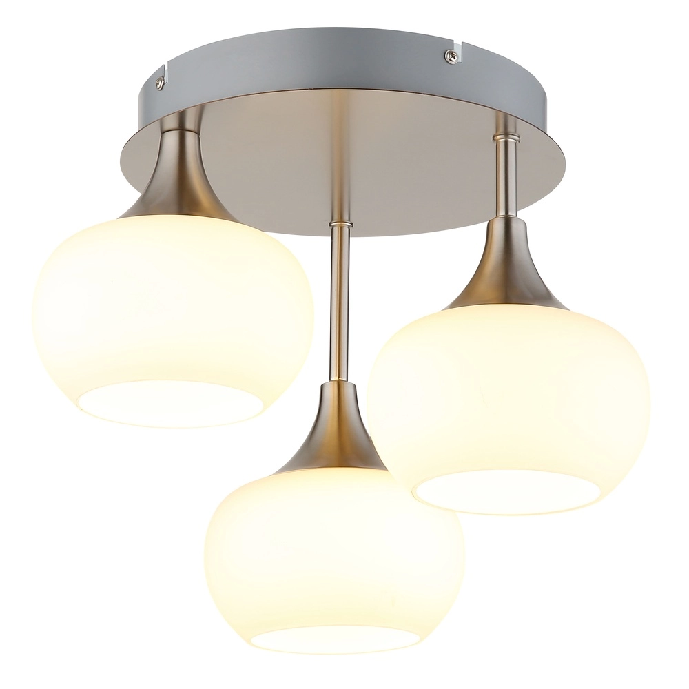 Lampe de plafond en nickel Lui Conception
