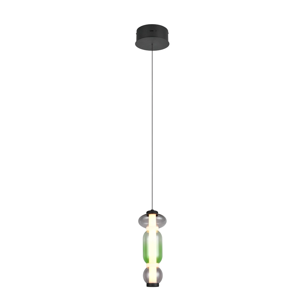 Lampe pendante unique Minerva Noir