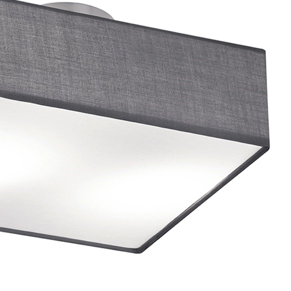 Lampe de plafond Embassy 30cm gris Trio 4017807294088