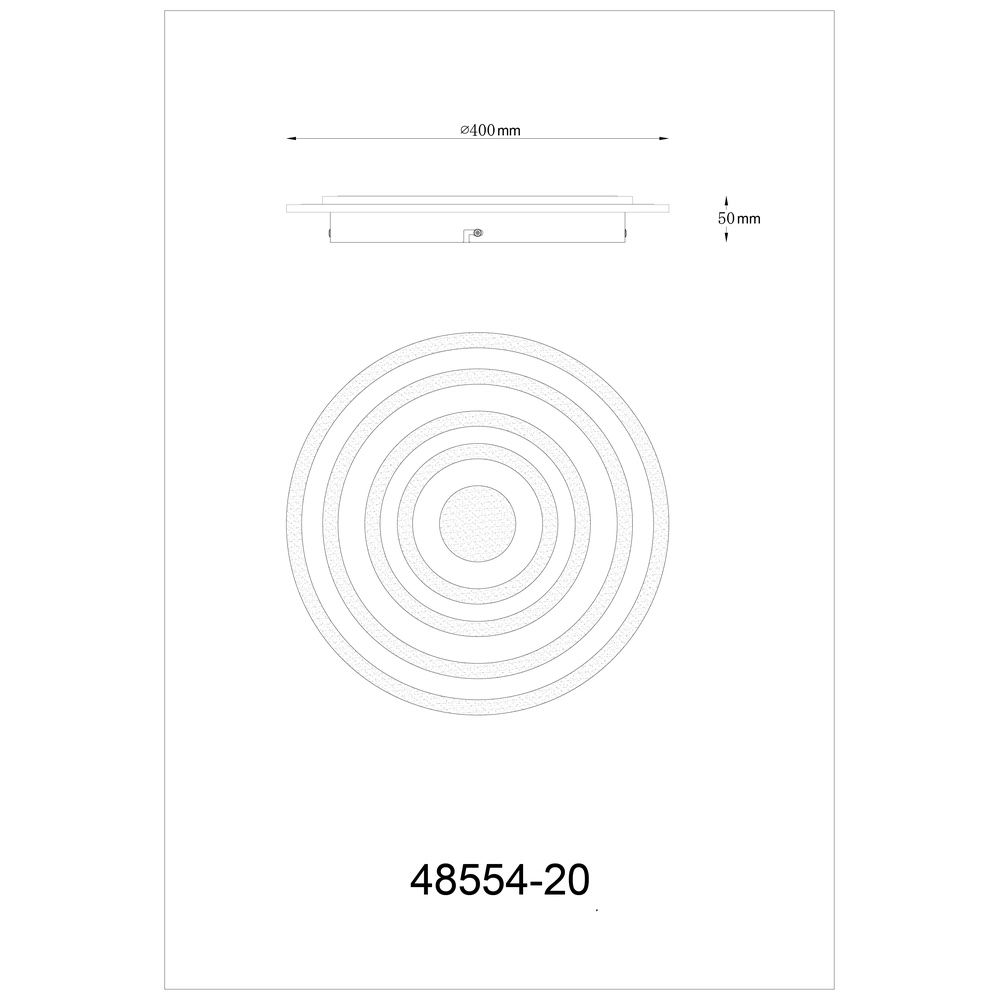 Conception de plafonds Alois blanc Ø 40cm Globo 9007371453900