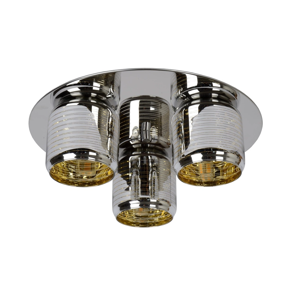 Lampe de plafond Eryn Chrome 3 lumières