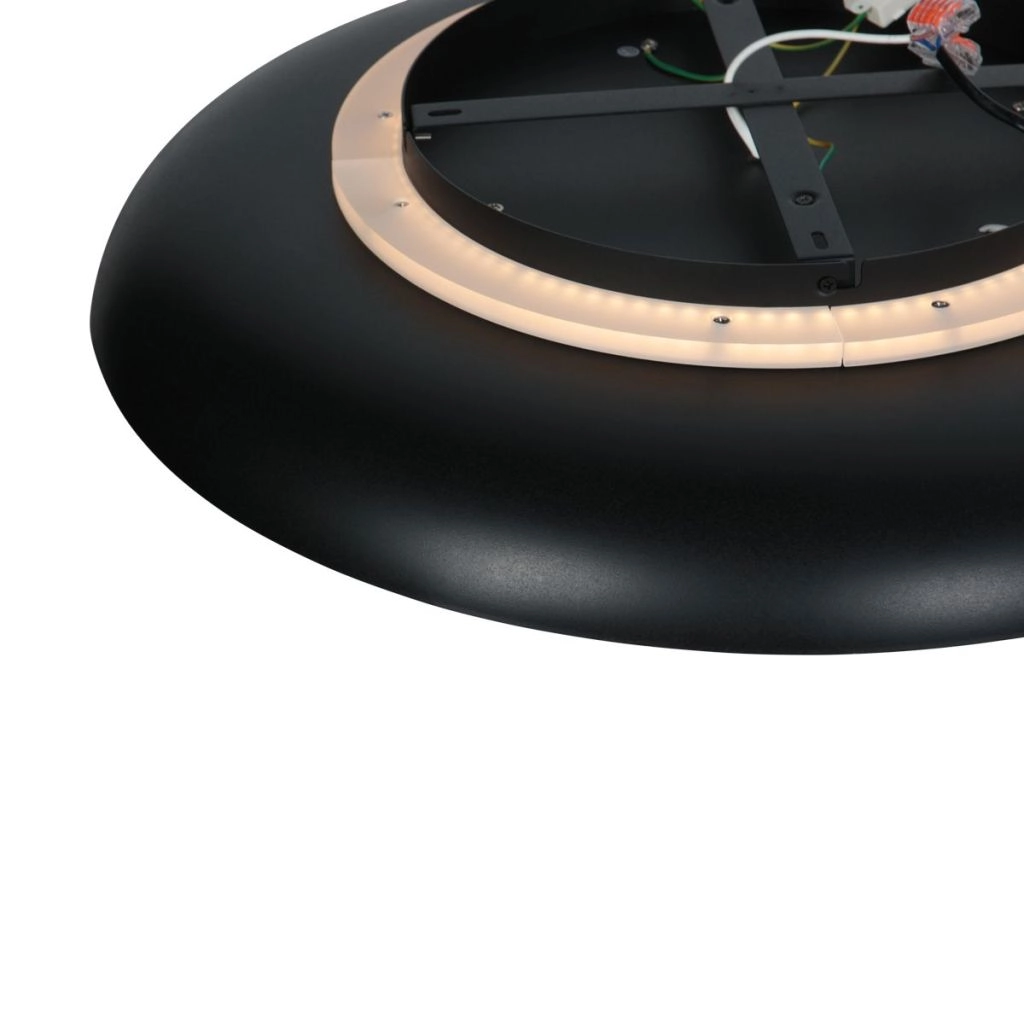 Lampe de plafond moderne Golden Veil noir avec or Steinhauer 8712746186772