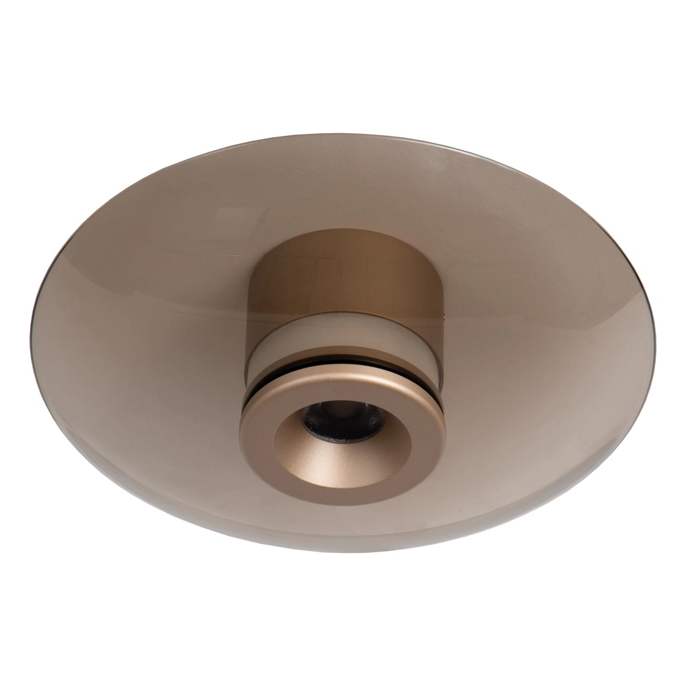 Lumière LED de plafond Santiago Ø 23cm - champagne avec verre ambré Premium by Lucide 5411212221889
