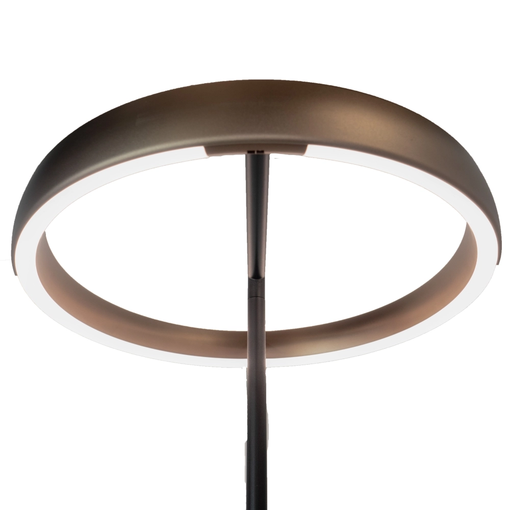 Floor lamp Trabuco black with brown Ø 42cm Stars of Light 9008606359967