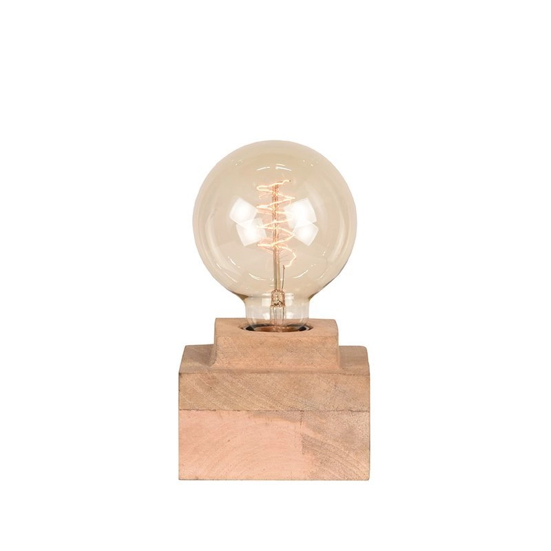 Lampe de table en bois Block