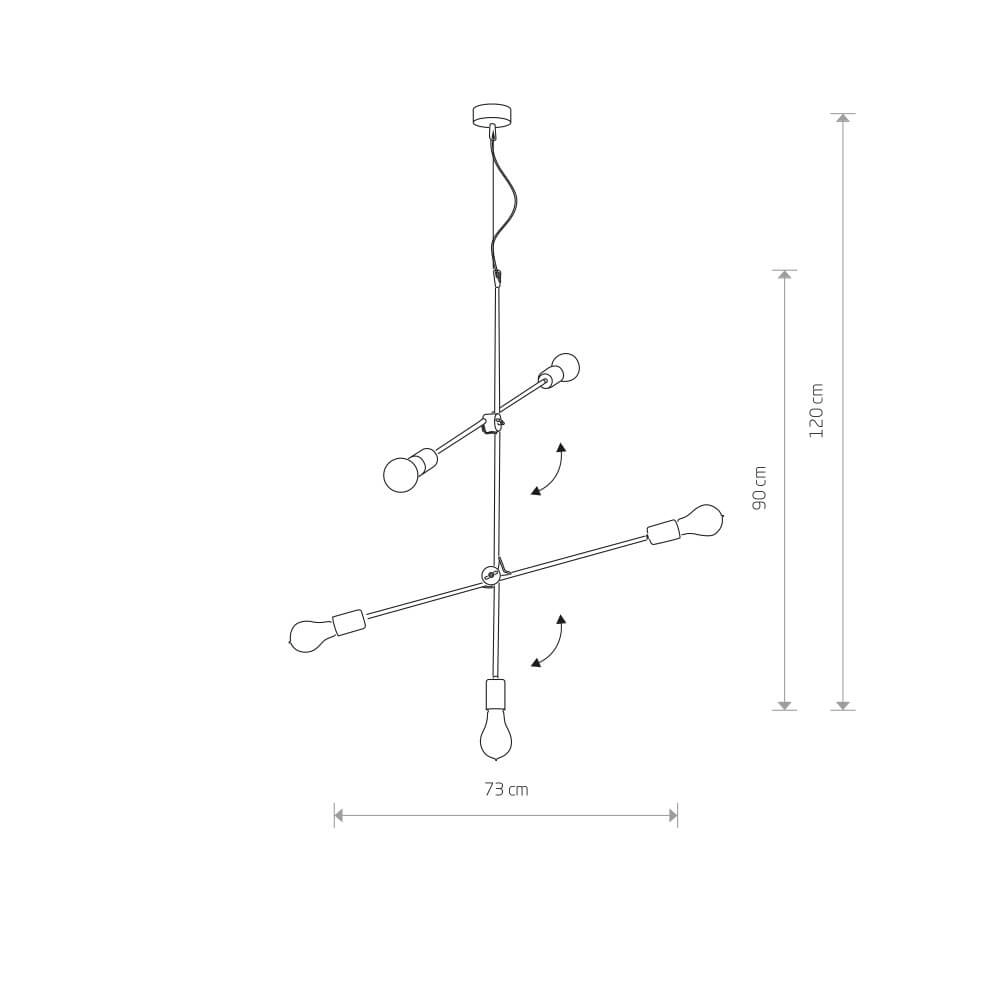 Lampe suspendue Sticks Ajustable Lyora 5903139627092