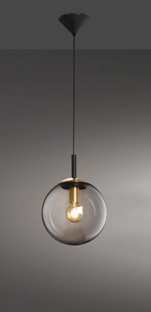 Lampe suspendue avec verre Dini Ø 25 cm Fischer & Honsel 4001133604307