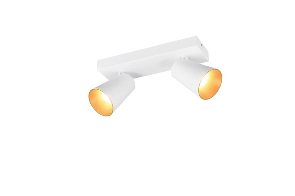 Spot double en saillie Sharp blanc