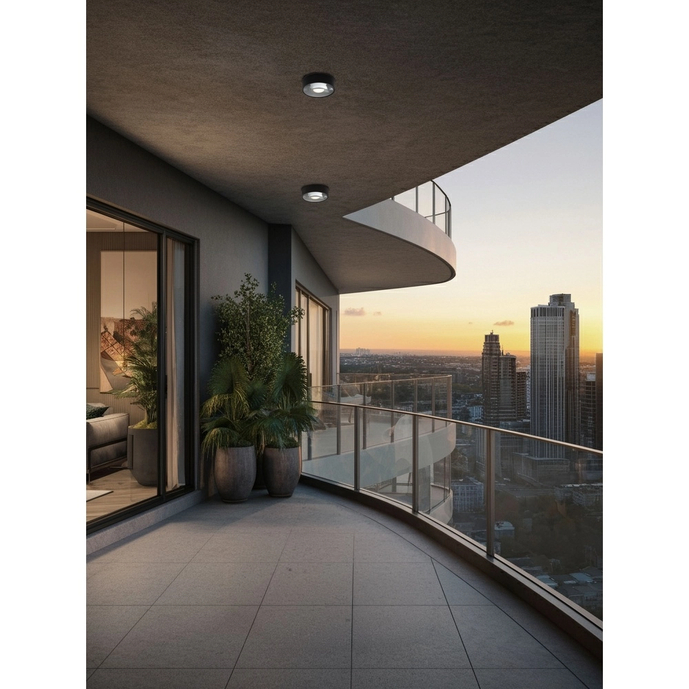 Lampe de plafond élégante Grix Noir Lyora 5212017496362