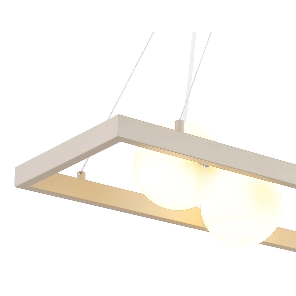 Lampe pendante de conception Nanda brun sable Globo 9007371576036