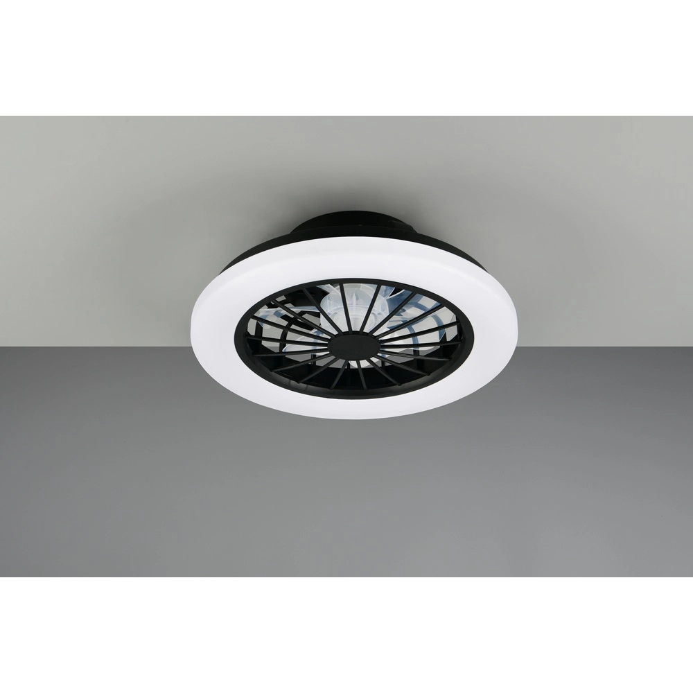 Ventilateur de plafond Rotsund noir Ø 38cm Trio 4017807693164