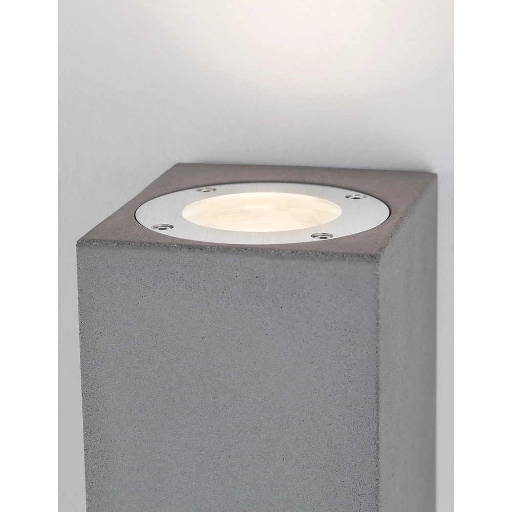 Spot carré Fuento gris béton 18cm Lyora 5212017426895